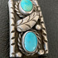 Vintage Navajo Sterling Silver Watch Tips | Old Pawn Blue Turquoise Band | Authentic Native American Jewelry