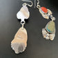 Navajo Green Royston Turquoise Red Coral Dangle Earrings | Sterling Silver | Authentic Native American Handmade | 2058