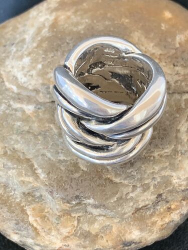 Navajo Men's Band Ring | Sterling Silver | Sz 7 | Authentic Native American Handmade | 14040