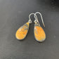 Native American Women's Navajo Bumblebee Jasper Earrings | Sterling Silver | Handmade | 12027
