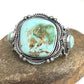 Men's Navajo Royston Turquoise Cuff Bracelet | Sterling Silver | 3 Stones | Authentic Native American Handmade | 1131