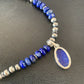 Native American Navajo Blue Lapis Pendant Necklace | Sterling Silver | Authentic Handmade | 11667