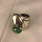 Native American Green Turquoise Ring | Sterling Silver | Sz 11 | 3439
