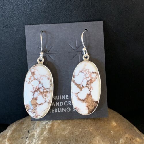 Southwestern Women's Navajo Wild Horse Earrings | Sterling Silver | Authentic Native American Handmade | 12786