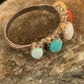 Zuni Opal, Coral, Turquoise Multi-Stone Ring | Authentic Native American Sterling Silver | Sz 6.5 | 8838