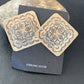Navajo Sterling Silver Stamped Earrings | Authentic Native American Handmade | 1668