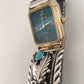 Navajo Sterling Silver Turquoise Coral Watch Set | His & Hers | Authentic Native American Handmade