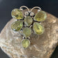 Navajo Dragonfly Pendant | Faceted Green Peridot Cluster | Authentic Native American Sterling Silver | Multi-Stone | 2.25" | 12741