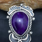 Native American Sugilite Navajo Ring | Sterling Silver | Sz 7.5 | 4189