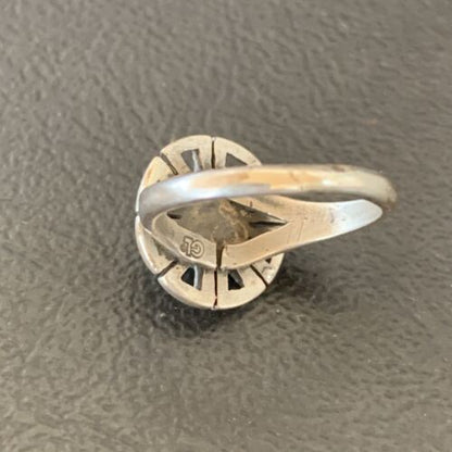 Native American Women's Navajo Blue Turquoise Inlay Ring | Sz 5 | Authentic Handmade | 11172 - Masha USA