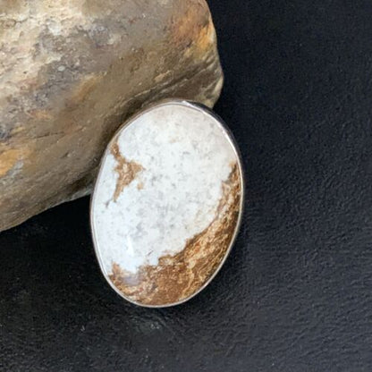 Native American Women's Wild Horse Turquoise Ring | Sz 8 | Sterling Silver | 14025