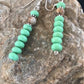Navajo Sterling Silver Malachite Jasper Earrings | Southwestern Green Stone | Handcrafted Native American