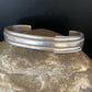 Old Pawn Southwestern Stamped Cuff Bracelet | Navajo Sterling Silver | Authentic Native American Handmade | 13831