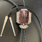 Southwestern Men's Bolo Tie | Purple Spiny Oyster | Sterling Silver | Navajo | 12964