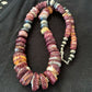 Navajo Pearls Purple Spiny Oyster Necklace Pendant | Sterling Silver | Authentic Native American | Graduated | 19" | 01522