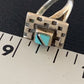 Native American Women's Navajo Blue Kingman Turquoise Inlay Ring | Sz 7 | 13173