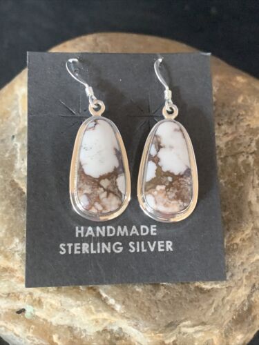 Native American Women's Wild Horse Earrings | Sterling Silver | Navajo Handmade | 14085