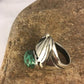 Native American Green Turquoise Ring | Sterling Silver | Sz 11 | 3439