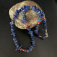 Men's Navajo | Lapis Lazuli Spiny Strand Necklace | Sterling Silver | 18" | Authentic Native American Handmade | 13572