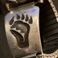 Authentic Native American Hopi Sterling Silver Watch Tips Band | Bear Paw Design | Vintage Men's Jewelry | Old Pawn | 1446