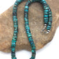 Southwestern Turquoise Heishi Bead Necklace | 9mm | 20" | Sterling Silver | 3672