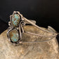 Native American Navajo Turquoise #8 Cuff Bracelet | Sterling Silver | Authentic Handmade | 344