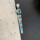 Navajo Blue Turquoise Spiny Inlay Pendant | Sterling Silver | Authentic Native American Handmade | 10881
