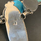 Navajo Kingman Turquoise Lariat Necklace | Sterling Silver | Authentic Native American Handmade | 11571