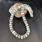 Native American Sterling Silver Grey White Jasper Coral Necklace | Authentic Handmade | 20" | 14428