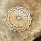 Authentic Native American Navajo Pin | Sterling Silver Stamped Design | Handmade | 1207