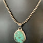Navajo Blue Spiderweb Turquoise Pendant | Sterling Silver | Authentic Native American Handmade | 10673