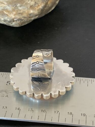 Navajo Blue Turquoise & Spiny Oyster Cluster Ring | Authentic Native American Sterling Silver | Multi-Stone | Sz 9-12 | 10628