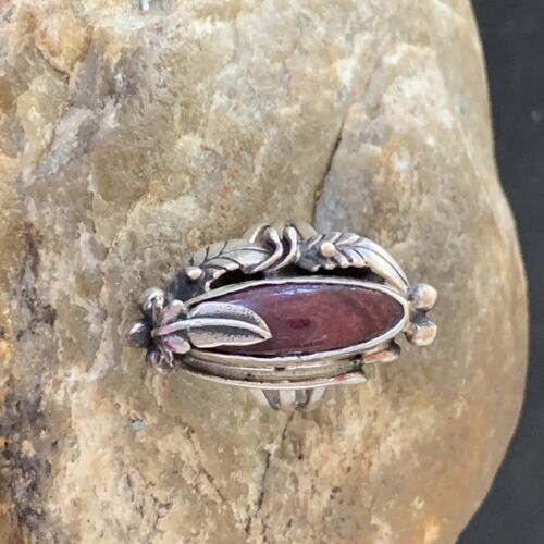 Navajo Purple Spiny Oyster Ring | Sterling Silver | Sz 6 | Authentic Native American Handmade | 10836