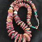 Authentic Native American Navajo Necklace | Purple Spiny Oyster & Turquoise | Sterling Silver | 24" Graduated