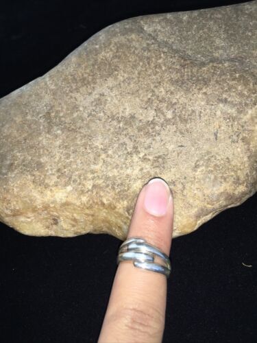 Native American Navajo Women's Swirl Ring | Sterling Silver | Sz 6.5 | 01793