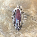 Navajo Purple Spiny Oyster Ring | Sterling Silver | Sz 6 | Authentic Native American Handmade | 10836
