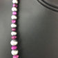 Rare Sugilite Sterling Silver Necklace | Navajo Unisex 19" Single Strand | Graduated | Southwestern