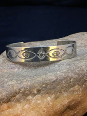 Navajo Bear Bracelet | Sterling Silver | Authentic Native American Handmade | 8935