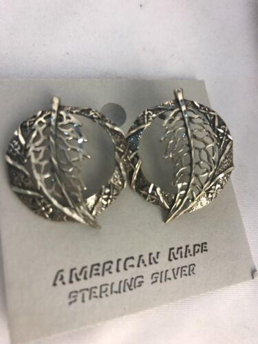 Handmade Sterling Silver Feather Earrings with Rare Diamond Cut | 1.24" | 3737 - Masha USA