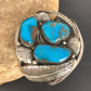 Navajo Old Pawn Bisbee Turquoise Cuff Bracelet | Sterling Silver | Native American | 8281