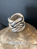 Navajo Men's Band Ring | Sterling Silver | Sz 7 | Authentic Native American Handmade | 14040