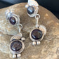 Navajo Purple Sugilite Post Dangle Earrings | Sterling Silver | Authentic Native American Handmade | 1591
