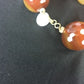 24mm Bold Faceted Carnelian Gold Filled Beads Necklace | 17" | Navajo Style |  3693