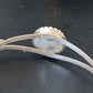 Handmade Women's Sterling Silver Blue Kingman Turquoise Cuff Wire Bracelet | 12878