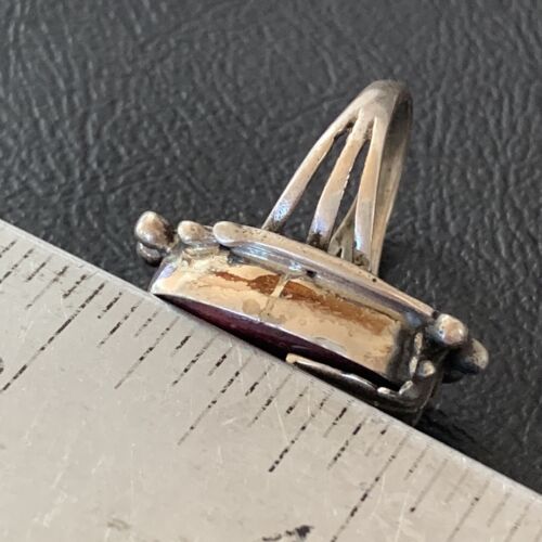 Navajo Purple Spiny Oyster Ring | Sterling Silver | Sz 6 | Authentic Native American Handmade | 10836