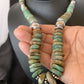 Navajo Pearls Green Turquoise Necklace | Sterling Silver | Authentic Native American | 21" | 12329