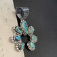 Navajo Southwestern Spiderweb Turquoise Pendant | Authentic Native American Sterling Silver | Naja | 2223
