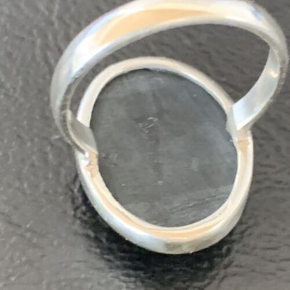 Native American Navajo Handmade Sterling Silver Black Onyx Ring | Sz 8 | 11726 - Masha USA