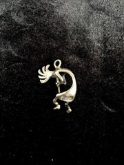Native American Kokopelli Pendant | Navajo Sterling Silver | Authentic Handmade | 8684