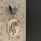 Hopi Kokopelli Stamped Pendant | Sterling Silver | Authentic Native American Handmade | 02031